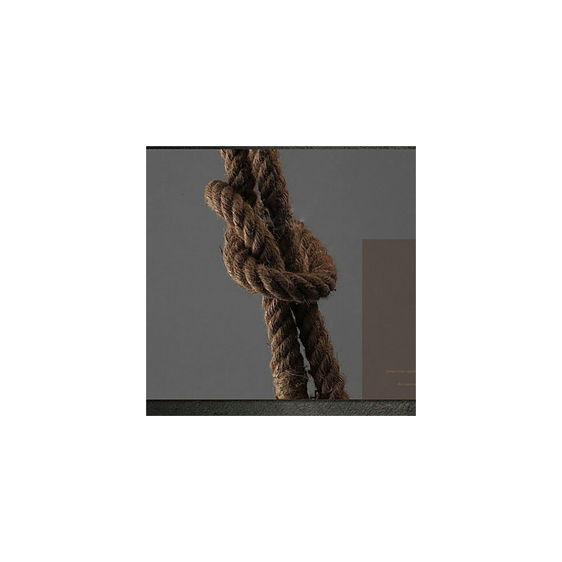 Lámpara de araña creativa de cuerda de cáñamo multifunción