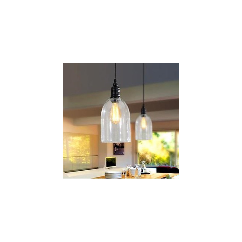 Reloj colgante de cristal grande de estilo americano con diseño de país que restaura las costumbres antiguas