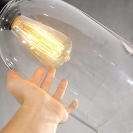 Reloj colgante de cristal grande de estilo americano con diseño de país que restaura las costumbres antiguas