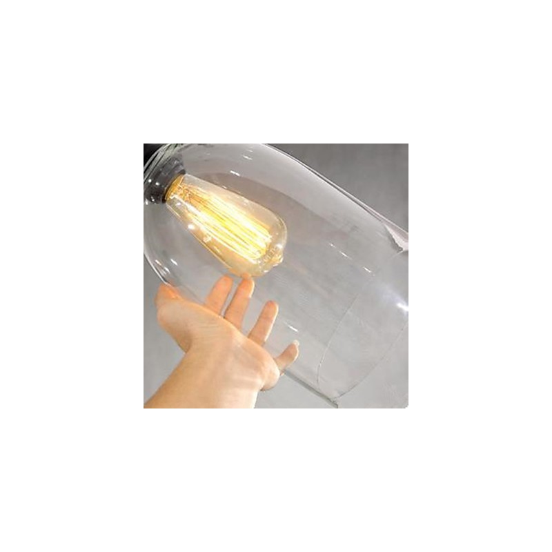 Reloj colgante de cristal grande de estilo americano con diseño de país que restaura las costumbres antiguas