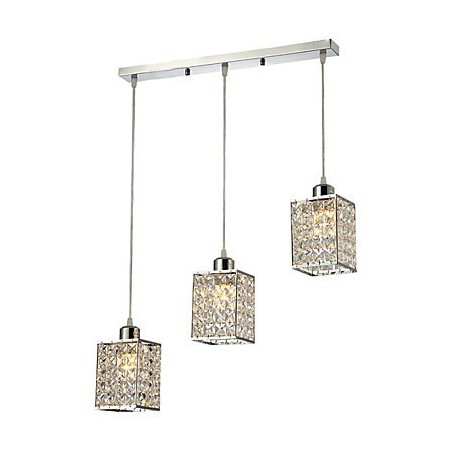 Lámpara colgante de cristal galvanizado de isla contemporánea moderna Lámpara colgante de cristal galvanizado de isla contemporánea moderna