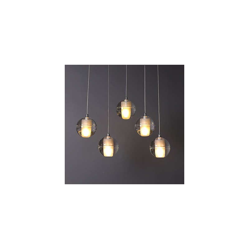 Lámpara colgante de piedra de cristal de 1 luz, lámpara colgante de cafetería, iluminación decorativa