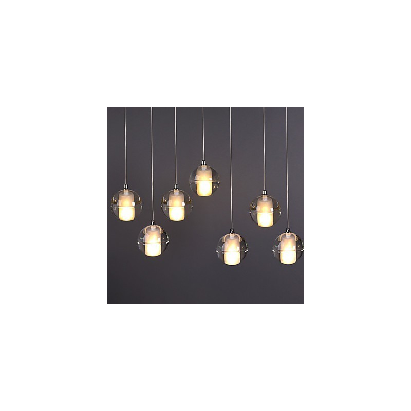 Lámpara colgante de piedra de cristal de 1 luz, lámpara colgante de cafetería, iluminación decorativa