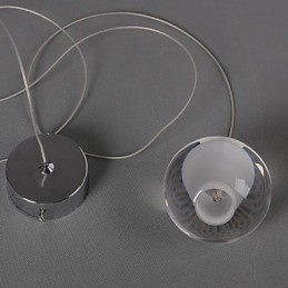Lámpara colgante de piedra de cristal de 1 luz, lámpara colgante de cafetería, iluminación decorativa