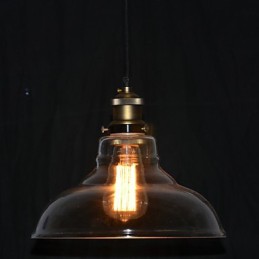 Lámpara colgante con pintura en estilo mini, estilo cuenco vintage clásico tradicional