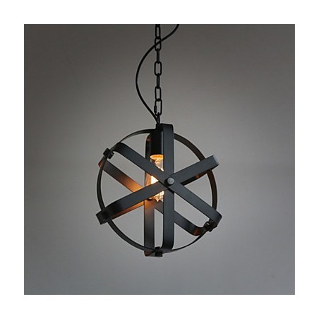 Lámpara colgante redonda industrial de estilo vintage para loft, decoración del hogar, lámpara de araña Lámpara colgante redonda industrial de estilo vintage para loft, decoración del hogar, lámpara de araña