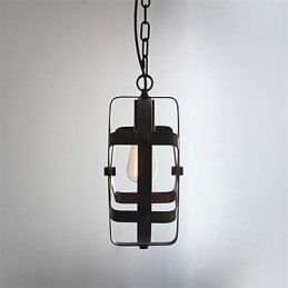 Lámpara colgante redonda industrial de estilo vintage para loft, decoración del hogar, lámpara de araña