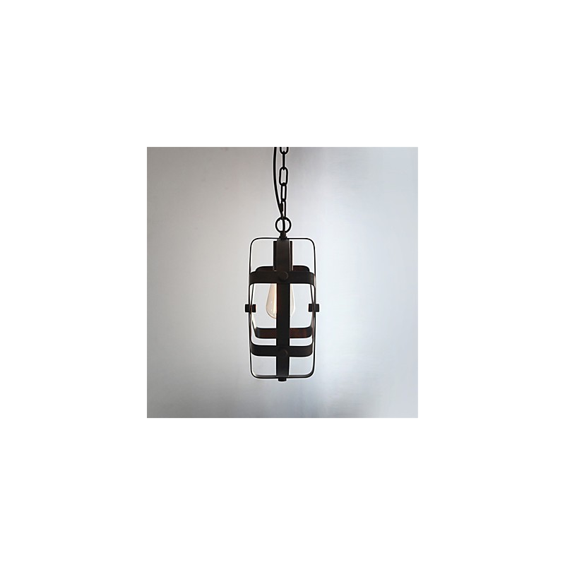 Lámpara colgante redonda industrial de estilo vintage para loft, decoración del hogar, lámpara de araña