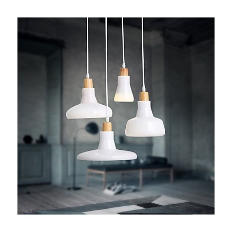 Lámpara colgante creativa de 4 luces con pantalla de hierro Lámpara colgante creativa de 4 luces con pantalla de hierro
