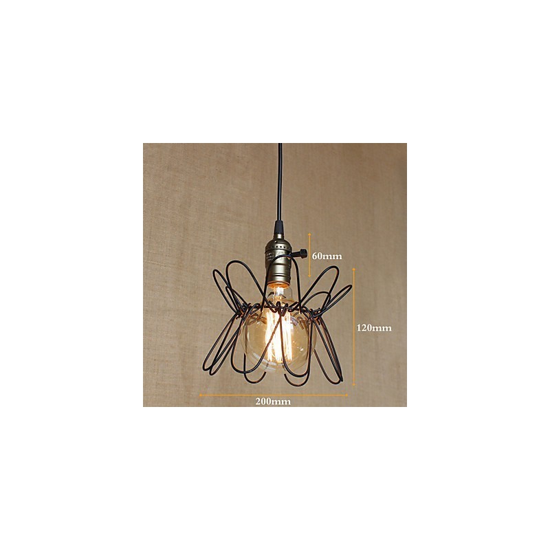 Lámpara de araña de deformación retro industrial americana