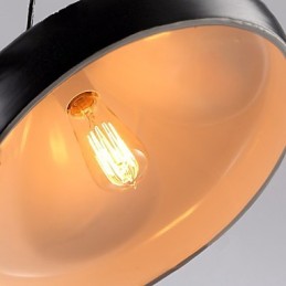 Lámpara colgante de metal con pintura estilo mini retro vintage