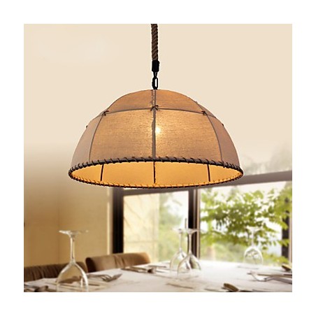 Lámpara colgante estilo loft industrial de 35 cm, estilo rústico americano, de lino, estilo creativo Lámpara colgante estilo loft industrial de 35 cm, estilo rústico americano, de lino, estilo creativo