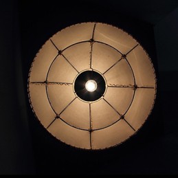 Lámpara colgante estilo loft industrial de 35 cm, estilo rústico americano, de lino, estilo creativo