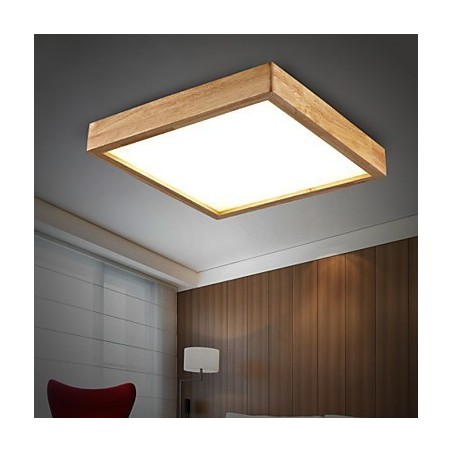 Lámpara colgante de bambú de madera, estilo campestre, contemporáneo y moderno.