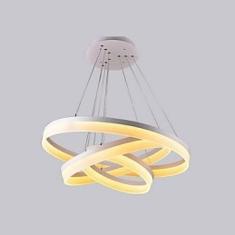 Lámpara colgante moderna de acrílico de color blanco de gran oferta, 130 W