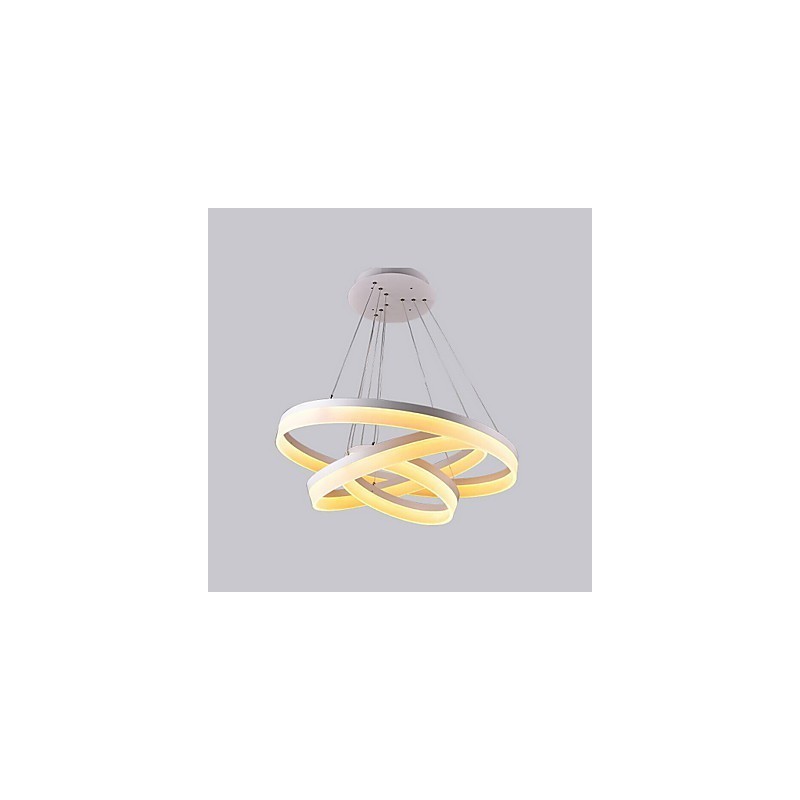 Lámpara colgante moderna de acrílico de color blanco de gran oferta, 130 W