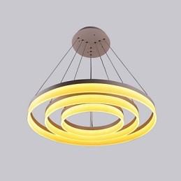 Lámpara colgante moderna de acrílico de color blanco de gran oferta, 130 W