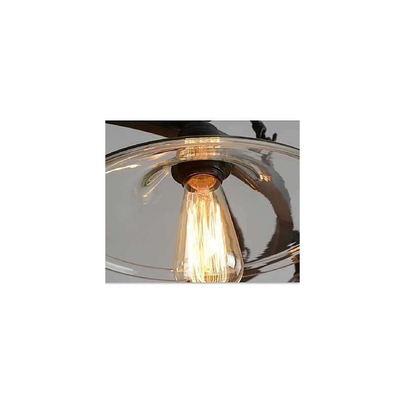 Lámpara colgante de metal con pintura estilo campestre, estilo retro, clásica, tradicional, para comedor
