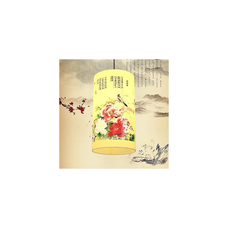 Lámpara de araña de una sola cabeza con diseño de casa de té Archaizes, lámpara colgante pequeña