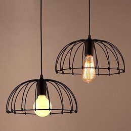Lámpara colgante de metal de diseñadores retro