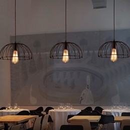 Lámpara colgante de metal de diseñadores retro