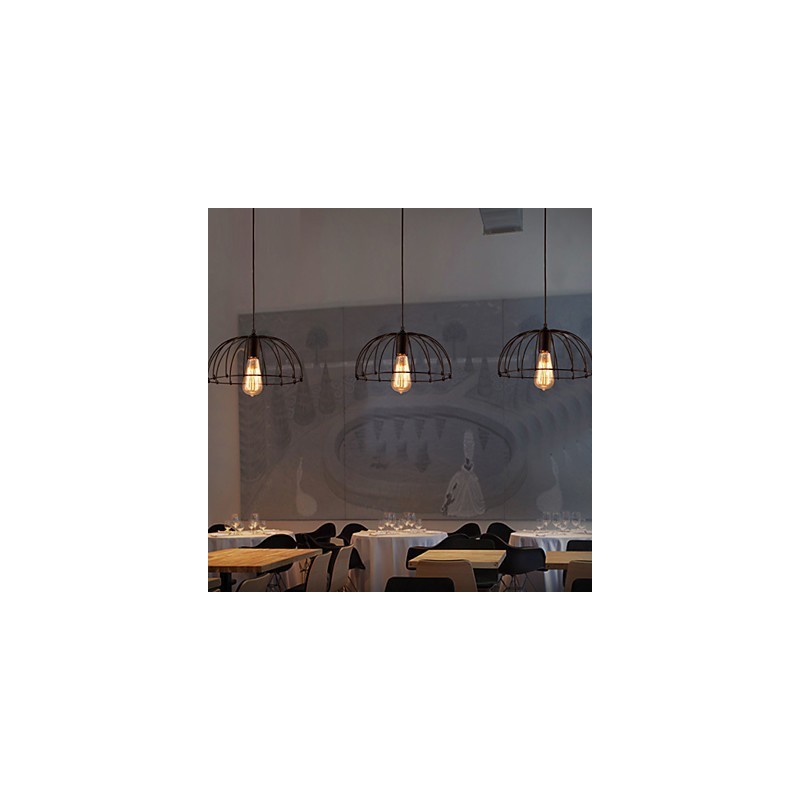 Lámpara colgante de metal de diseñadores retro