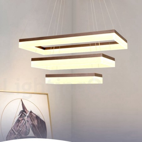 Lámpara colgante moderna y contemporánea de 3 niveles con Wi-Fi inteligente y regulable para el hogar Lámpara colgante moderna y contemporánea de 3 niveles con Wi-Fi inteligente y regulable para el hogar