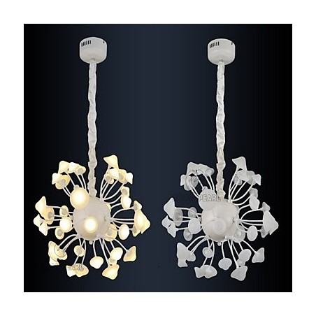 Lámpara colgante moderna con brillo blanco cálido para decoración del hogar