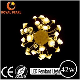 Lámpara colgante moderna con brillo blanco cálido para decoración del hogar