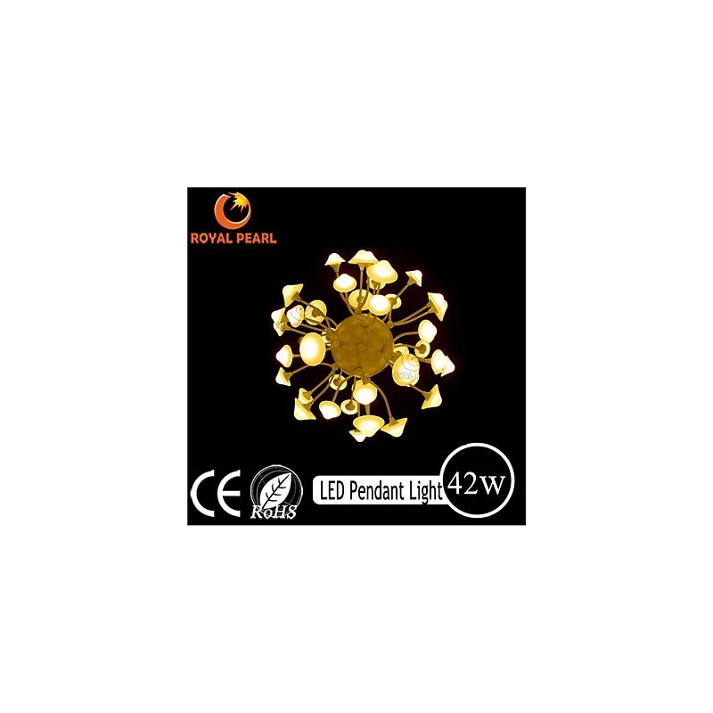 Lámpara colgante moderna con brillo blanco cálido para decoración del hogar