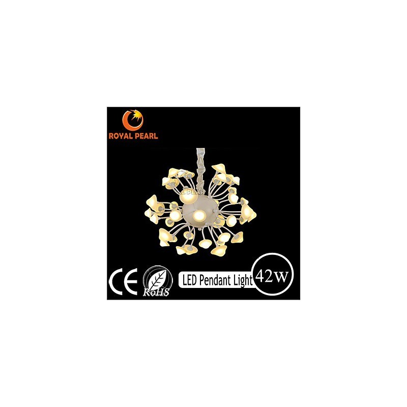 Lámpara colgante moderna con brillo blanco cálido para decoración del hogar