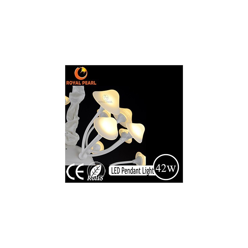 Lámpara colgante moderna con brillo blanco cálido para decoración del hogar