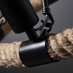Lámpara colgante de araña estilo mini rústico de metal