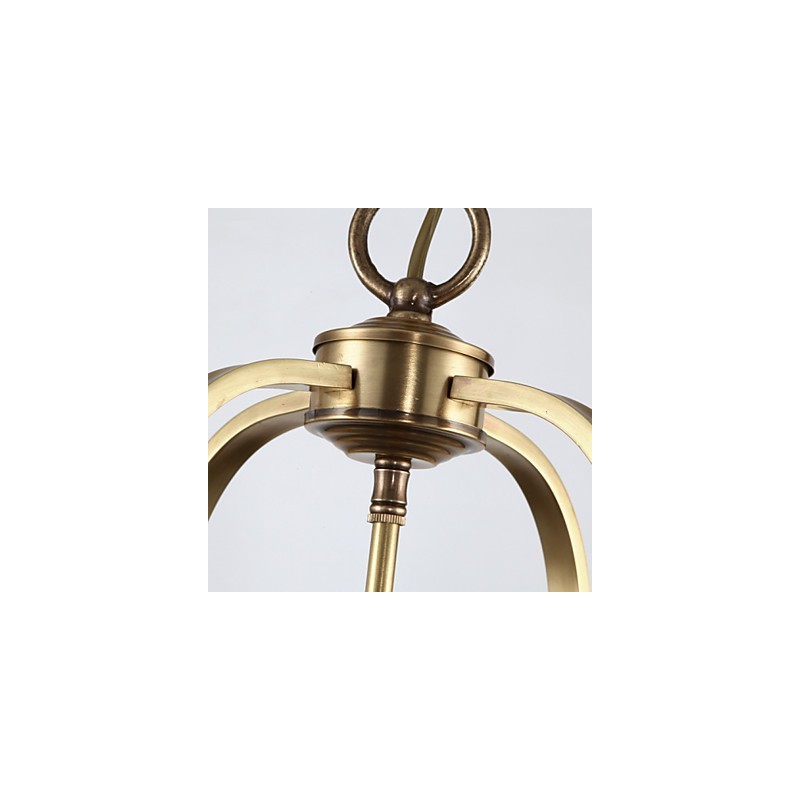 Lámparas colgantes de cristal estilo mini, tradicionales, clásicas, de metal.