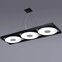Lámparas colgantes de 3 luces modernas, sencillas y artísticas.