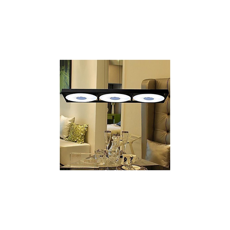 Lámparas colgantes de 3 luces modernas, sencillas y artísticas.