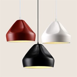 Lámpara colgante de metal con pintura estilo mini retro vintage