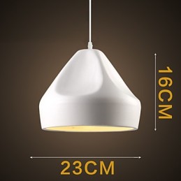 Lámpara colgante de metal con pintura estilo mini retro vintage