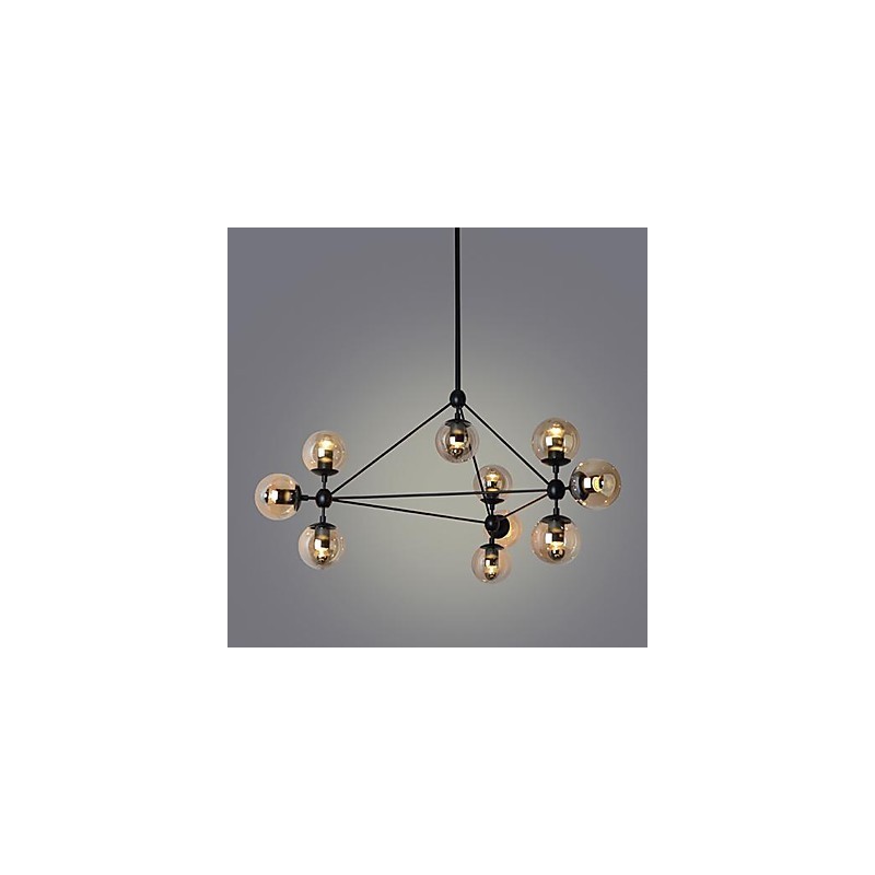Lámparas colgantes de 10 luces, sencillas, modernas y artísticas.