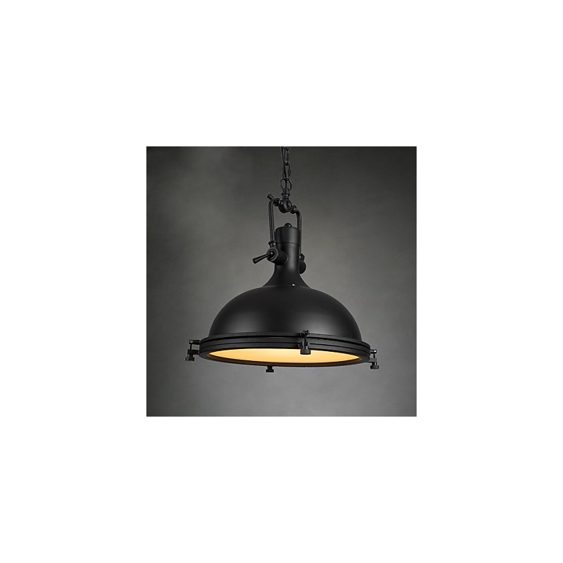 Lámpara colgante industrial individual, estilo loft, de metal vintage.