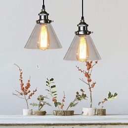 Lámpara colgante clásica tradicional vintage retro estilo globo