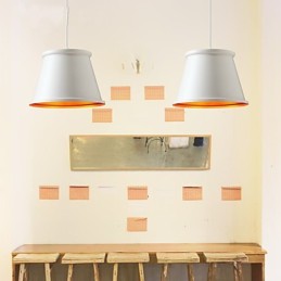 Lámpara colgante de metal con pintura estilo mini rústico clásico de estilo vintage