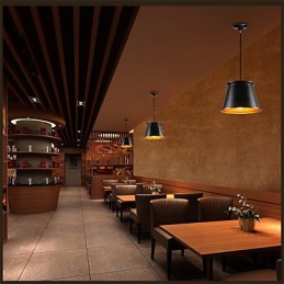 Lámpara colgante de metal con pintura estilo mini rústico clásico de estilo vintage