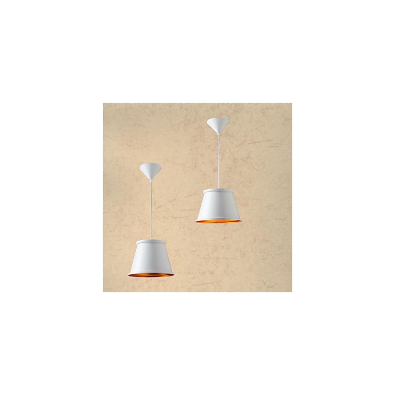 Lámpara colgante de metal con pintura estilo mini rústico clásico de estilo vintage