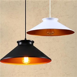 Lámpara colgante de metal con pintura estilo mini retro tradicional vintage