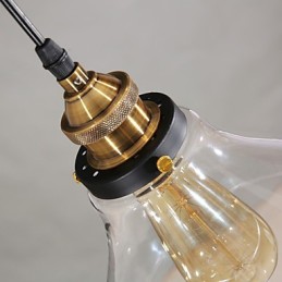 Lámpara colgante clásica tradicional vintage retro estilo globo