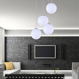 Lámpara colgante de cristal contemporánea de 1 luz