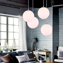 Lámpara colgante de cristal contemporánea de 1 luz