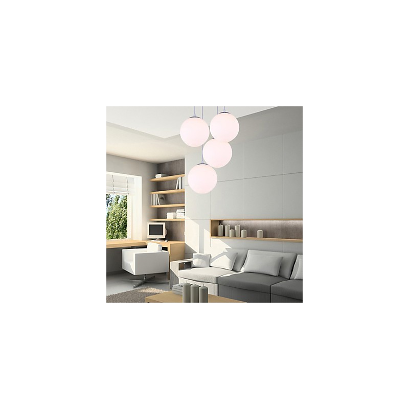 Lámpara colgante de cristal contemporánea de 1 luz