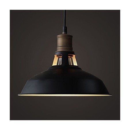 Lámpara colgante industrial vintage de metal mini, 1 luz, multicolor opcional Lámpara colgante industrial vintage de metal mini, 1 luz, multicolor opcional